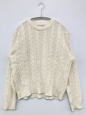 GIORDANO/ジョルダーノ/ニット/セーター/トップス/ホワイト/F