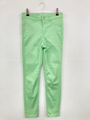 CALZEDONIA/スラックス/パンツ/ライトグリーン/XS
