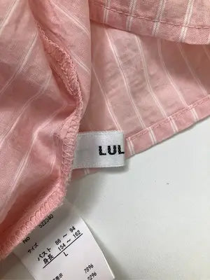 LULALA/シャツ/ブラウス/トップス/ピンク/L