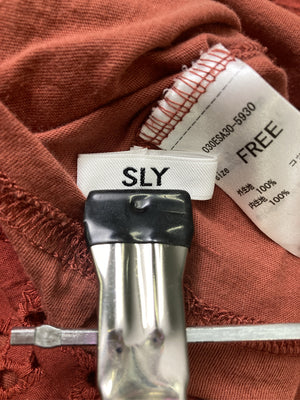 SLY/スライ/ノースリーブ/トップス/オレンジ/FREE