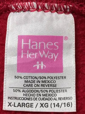 Hanes Her Way/スウェット/トップス/レッド/X-LARGE