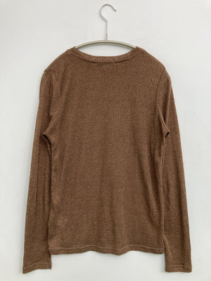 JEANASIS/ジーナシス/ニット/セーター/トップス/ブラウン/F