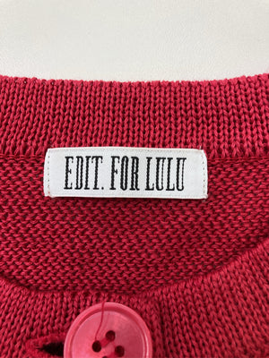 edit for lulu/エディットフォールル/ニット/セーター/トップス/レッド