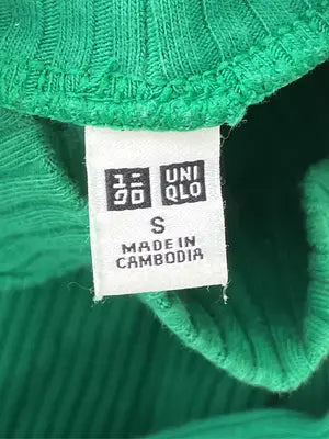 UNIQLO/ユニクロ/ニット/セーター/トップス/グリーン/S