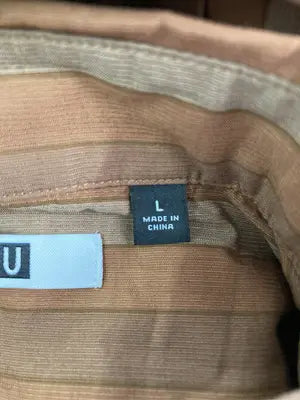 UNIQLO U/ユニクロユー/シャツ/ブラウス/トップス/ブラウン/L