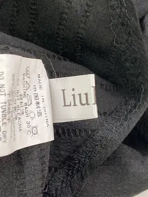 Liu Biao/シャツ/ブラウス/トップス/ブラック/XL