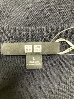 UNIQLO/ユニクロ/ニット/セーター/トップス/ネイビー/L