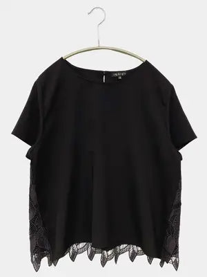 INDIVI/インディヴィ/Tシャツ/カットソー/トップス/ブラック/38