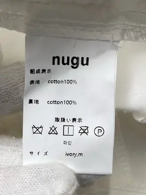 nugu/ヌグ/チノパンツ/パンツ/ホワイト/m