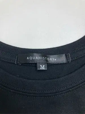 AQUAHISTORY/Tシャツ/カットソー/トップス/ブラック/M