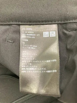 UNIQLO/ユニクロ/スラックス/パンツ/ブラック/XS   ウエスト57-63cm  ヒップ]82-88cm