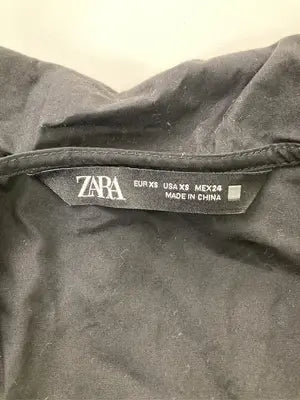 ZARA/ザラ/シャツ/ブラウス/トップス/ブラック/EUR XS