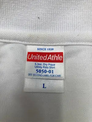 United Athle/ユナイテッドアスレ/ポロシャツ/トップス/ホワイト/L