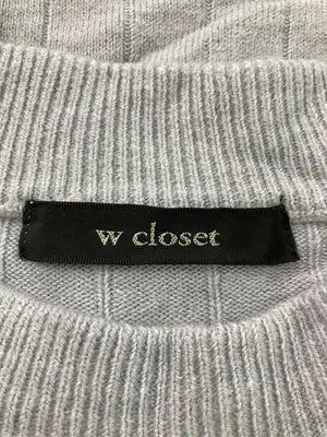 w closet/ダブルクローゼット/ニット/セーター/トップス/グレー/F