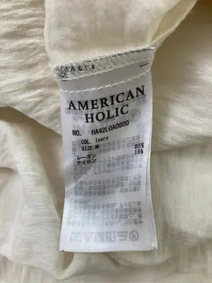 AMERICAN HOLIC/アメリカンホリック/シャツ/ブラウス/トップス/アイボリー/M