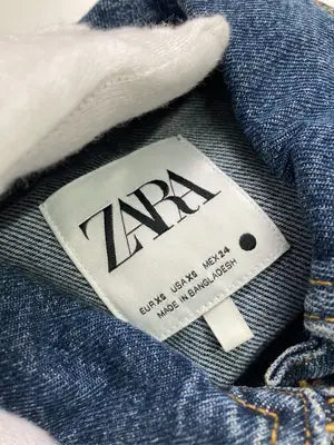 ZARA/ザラ/シャツワンピース/ワンピース/ドレス/ブルー/USA XS