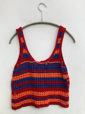 ZARA/ザラ/ベスト/トップス/レッド/USA S