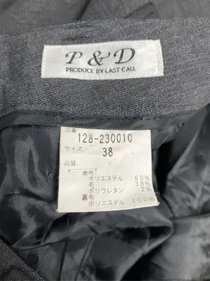 P&D/スラックス/パンツ/グレー/38
