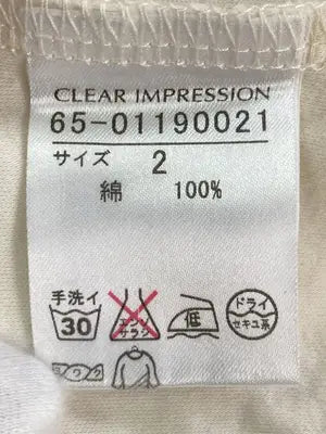 CLEARIMPRESSION/クリアインプレッション/Tシャツ/カットソー/トップス/アイボリー/2