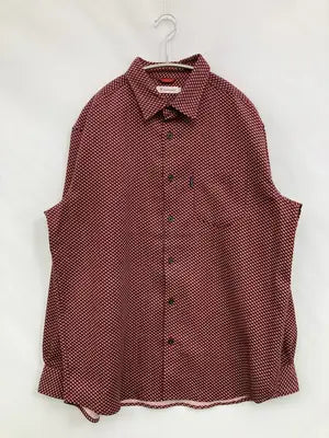 Hush Puppies/ハッシュパピー/シャツ/ブラウス/トップス/レッド/L