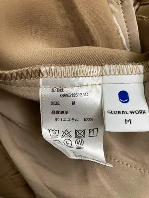 GLOBAL WORK/グローバルワーク/スラックス/パンツ/ベージュ/M