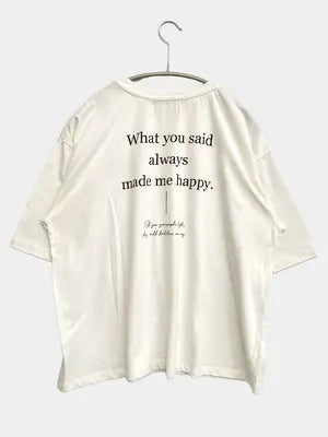 OFALO/Tシャツ/カットソー/トップス/アイボリー/M