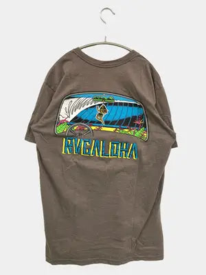 RVCA/ルーカ/Tシャツ/カットソー/トップス/ブラウン/不明