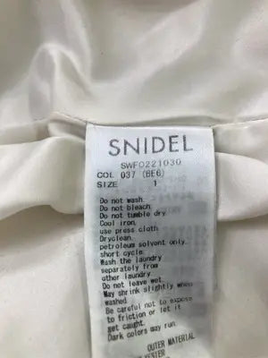 SNIDEL/スナイデル/シャツワンピース/ワンピース/ドレス/ベージュ/1