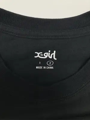 X-GIRL/エックスガール/Tシャツ/カットソー/トップス/ブラック/2