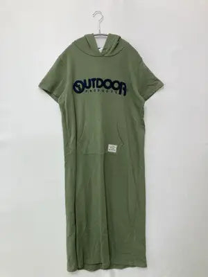 OUTDOOR/アウトドア/シャツワンピース/ワンピース/ドレス/グリーン/L