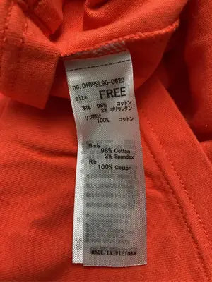 MOUSSY/マウジー/Tシャツ/カットソー/トップス/レッド/FREE