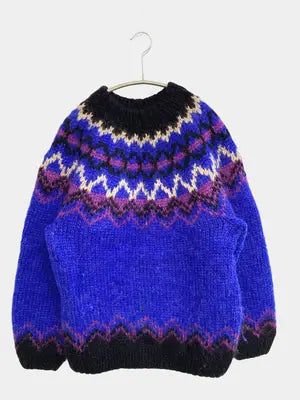 Alva Knit/ニット/セーター/トップス/ブルー
