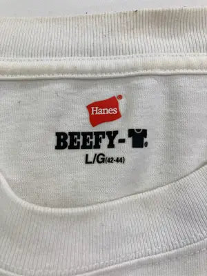 Hanes/ヘインズ/Tシャツ/カットソー/トップス/ホワイト/L