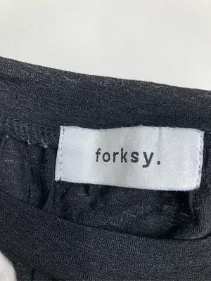 forksy./フォルクシー/Tシャツ/カットソー/トップス/ブラック/F