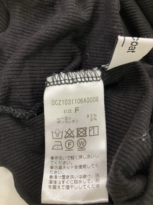 Discoat/ディスコート/Tシャツ/カットソー/トップス/ブラック/F