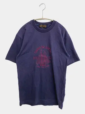 GIANNI VALENTINO/ジャンニバレンチノ/Tシャツ/カットソー/トップス/ネイビー/M