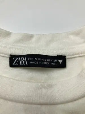 ZARA/ザラ/Tシャツ/カットソー/トップス/アイボリー/USA S
