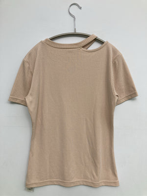 SLY/スライ/Tシャツ/カットソー/トップス/ベージュ/F