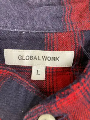 GLOBAL WORK/グローバルワーク/シャツ/ブラウス/トップス/レッド/L