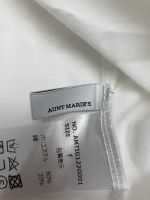 AUNT MARIE'S/アントマリーズ/シャツ/ブラウス/トップス/ホワイト/F
