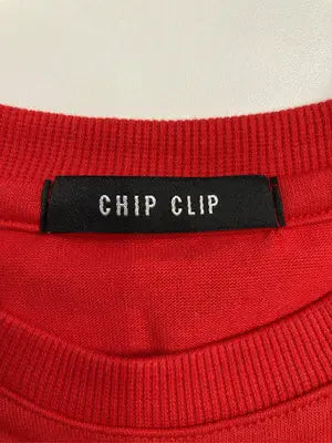 Chip Clip/チップクリップ/Tシャツ/カットソー/トップス/レッド/M