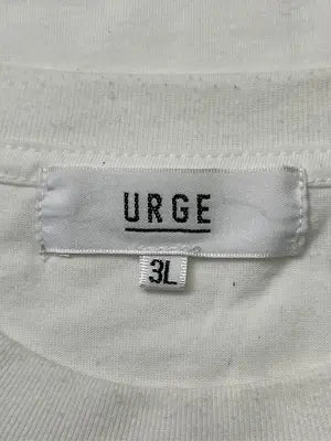 URGE/Tシャツ/カットソー/トップス/ホワイト/3L