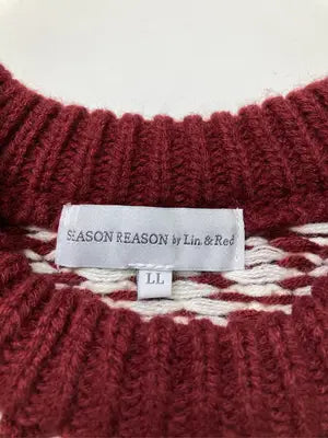 SEASON REASON by Lin.&Red/シーズンリーズンバイリンアンドレッド/ニット/セーター/トップス/レッド/LL
