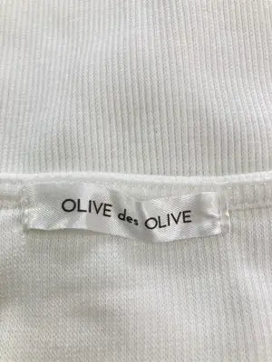 OLIVE des OLIVE/オリーブデオリーブ/Tシャツ/カットソー/トップス/ホワイト/F