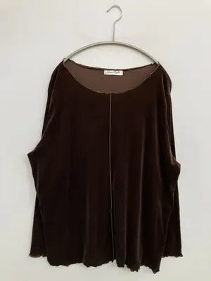 Hina Style/Tシャツ/カットソー/トップス/ブラウン/4L