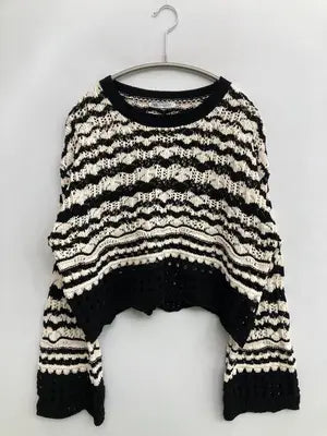ZARA/ザラ/ニット/セーター/トップス/ブラック/M
