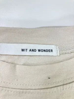 WIt AND WONDER/ウィットアンドワンダー/Tシャツ/カットソー/トップス/ベージュ