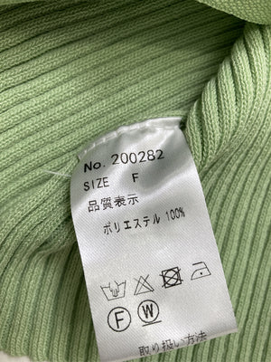 ニット/セーター/トップス/ライトグリーン/F