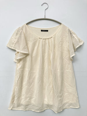 C.D.S/シーディーエス/シャツ/ブラウス/トップス/アイボリー/M