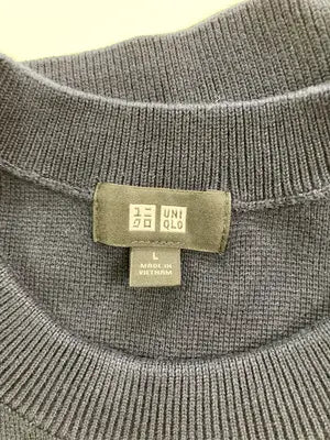 UNIQLO/ユニクロ/ニット/セーター/トップス/ネイビー/L